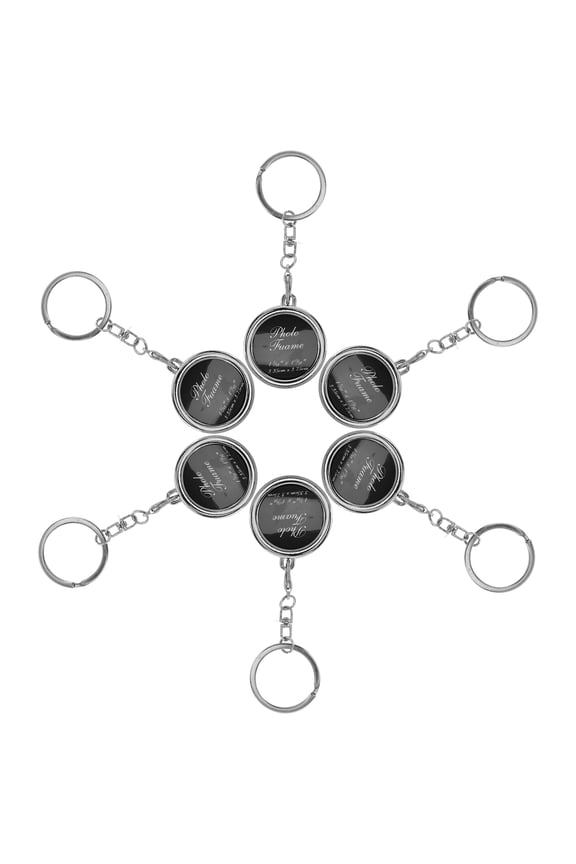 6Pcs Plated Photo Key Rings for Keys Combining Style and Memory Display