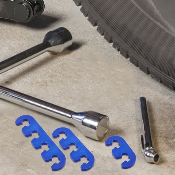 SWETRACE 6Pcs Spark Plug Wire Separator Divider Set for Car Engine Components Precision Design Blue 11.8X0.75X0.18In