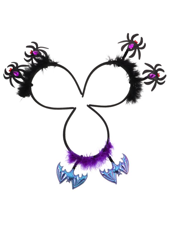 6 Pcs Spider Headbands, Party Costume Accessories, Spooky Family Gathering Decorations for Kids Adults