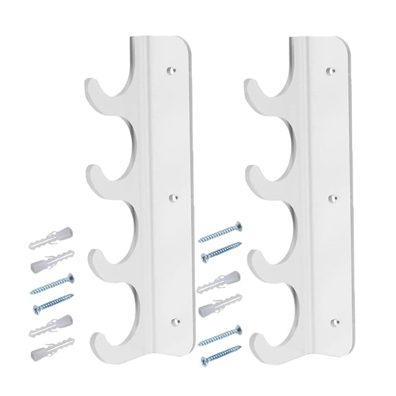 SWETRACE 6Screws Transparent Fishing Pole Storage Rack with Tensile Strength and Tear Resistance 10.02x3.14x1.22in