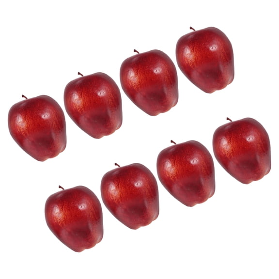 SWETRACE Faux Realistic Red Apples High-Density Foam for Home Decor 8Pcs