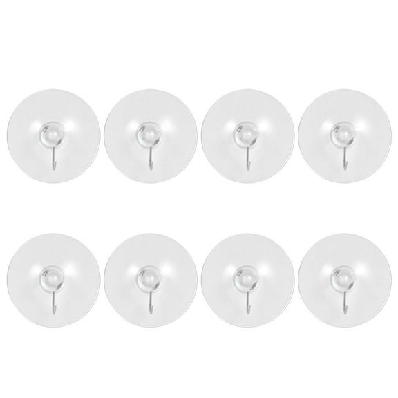 SWETRACE Simple Suction Cup Hook Suction Cup Hooks PVC 8Pcs 3.5X3.5Cm