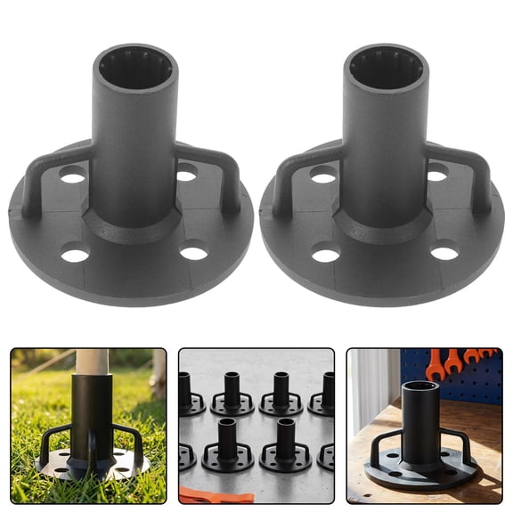 SWETRACE Anti-Sink Tent Pole Base Black Nylon Universal Compatibility for Canopy