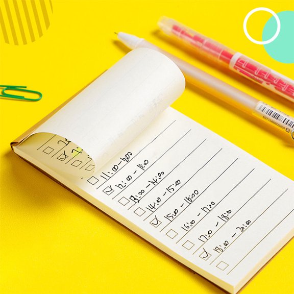SWETRACE 9-Pack White Rectangular Paper Notepads for Office Use, Task Organization, Daily Notes, and Efficient Note Taking
