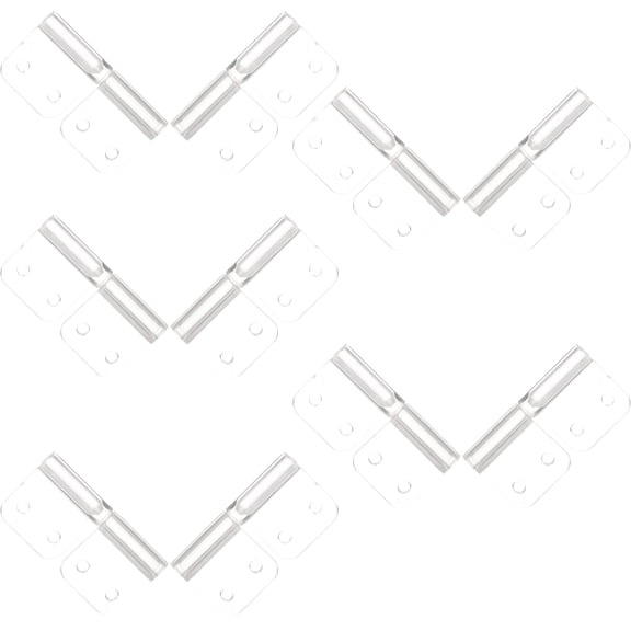 SWETRACE Acrylic Hinges for DIY Craft Projects White Color Strong and Durable 10 Pieces