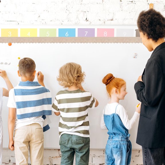 SWETRACE Adhesive Bulletin Board Borders for Classroom and Office Decor with No Residue Or Warping