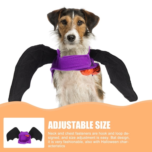 SWETRACE Bat Pet Costume for Dog and Cat Purple Cloth Adjustable