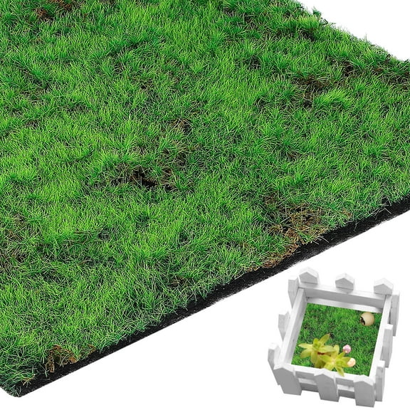 SWETRACE Artificial Moss Grass Turf Lawn Fake Grass Rug Green 1Set