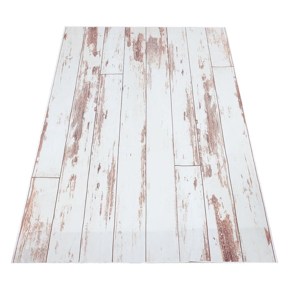 SWETRACE Vinyl Photo Background Tapestry, Wood Plank Design Backdrop for Home Decor, Live Streaming, Photography