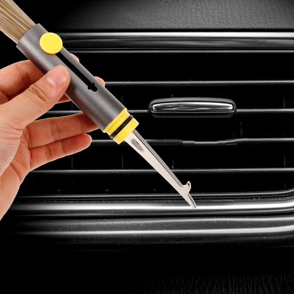 SWETRACE Automotive Vent Cleaner Brush, Fine Detail Tool for Car Air Conditioner Vents