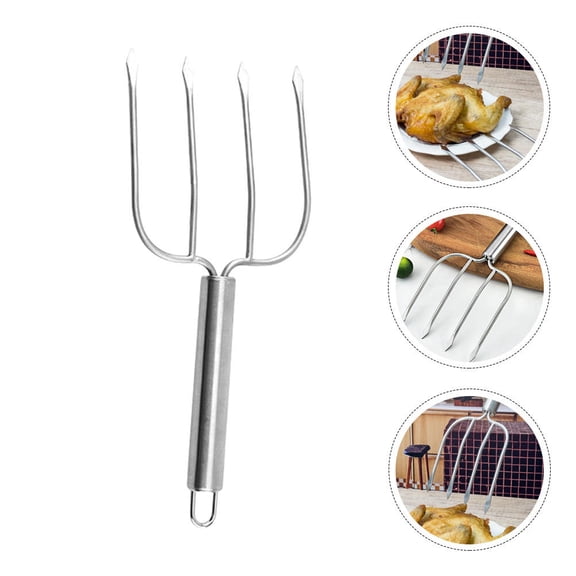 SWETRACE Stainless Steel BBQ Fork Set for Grilling, Outdoor Cooking, Camping, Picnics and Backyard Barbecue Tools