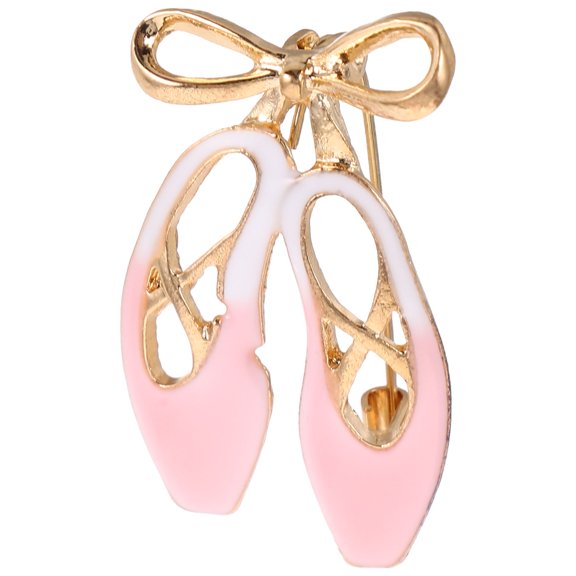 SWETRACE Ballet Shoe Brooch 1-Pack Zinc Alloy Enamel Pin Ballet Party Favors for Women Daily Wear Accessories