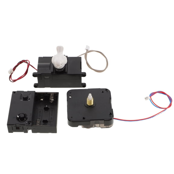 SWETRACE Battery Operated Black Cuckoo Clock Movement Kit with Authentic Bird Chime and Clock Gears Replacement