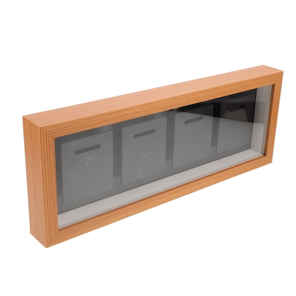SWETRACE Beige Wood Medal Holder, Sturdy Display Case for Race Medals, Sports Awards and Achievement Keepsakes
