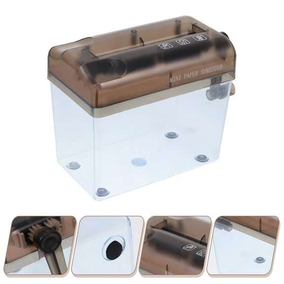 SWETRACE Paper Shredder Machine 1 Piece Strip Shredder for Home and Small Office Use