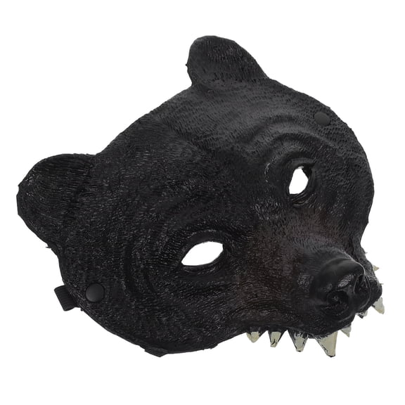 SWETRACE Black Bear Mask for Women Comfortable PU Material Perfect for Masquerade Parties 1 Piece