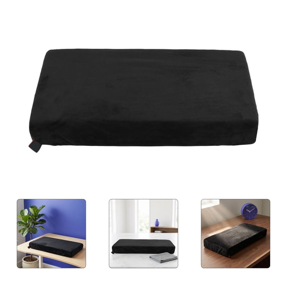 SWETRACE Black Piano Keyboard Dust Cover in Soft Spandex Fabric for Home Practice and Rehearsal