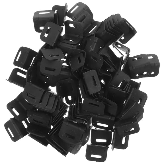 SWETRACE Box Corner Protectors 100Pcs L-Shaped Black Plastic for Secure Packaging