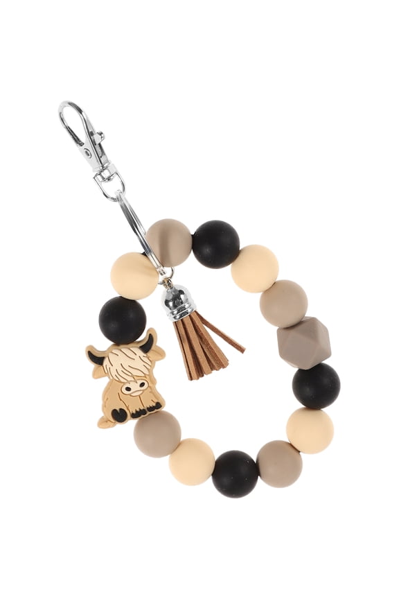 Bracelet Keychain Beaded Wristlet Easy Installation Multi 1Pack