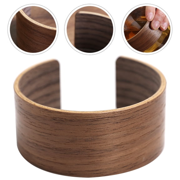 SWETRACE Walnut Cup Sleeve Brown Insulated Coffee Cup Protector Flexible Grip