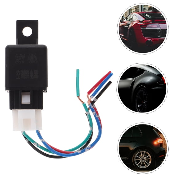 SWETRACE Car Air Conditioning Relay 1Pack Black 7.50X2.50X2.00Cm Abs For Starting Relay