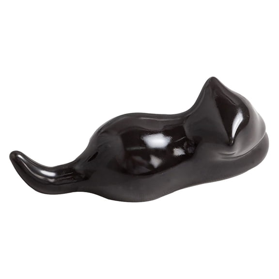 SWETRACE Ceramic Black Cat Calligraphy Pen Holder Brush Rest Decorative Ink Pen Stand