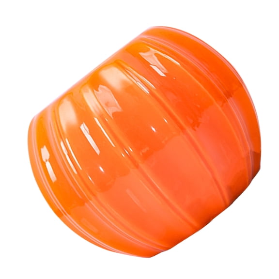 SWETRACE Ceramic Pumpkin Vase Orange Versatile Planter for Succulents