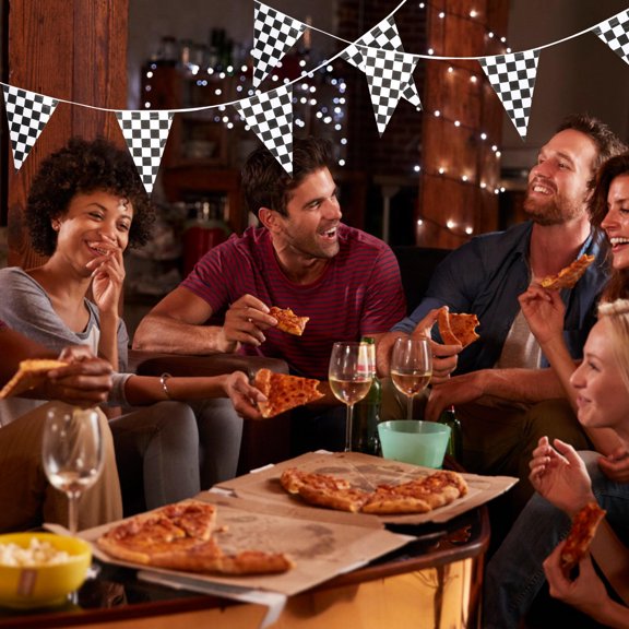 SWETRACE Checkered Flags Party Supplies Lightweight Pe Material for Indoor and Outdoor Racing Parties