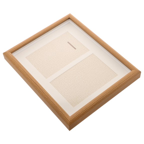 SWETRACE Chocolate- Wood Medal Display Box, Hollow Design Award Case for Race Medals, Sports Keepsake Organizer