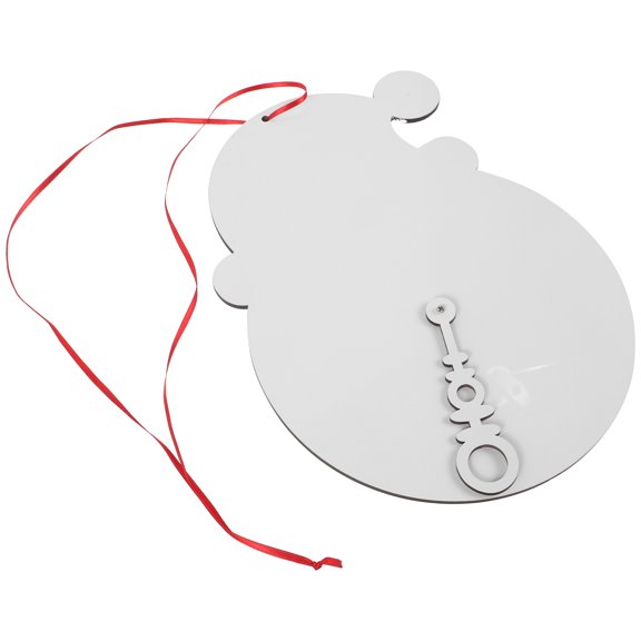 SWETRACE Christmas Acrylic Countdown Calendar White Clock Ornament for Desktop and Window Display