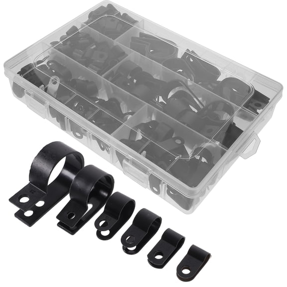SWETRACE Clamps Plastic Nylon Black Wire Fixing Outdoor Wiring 200pcs