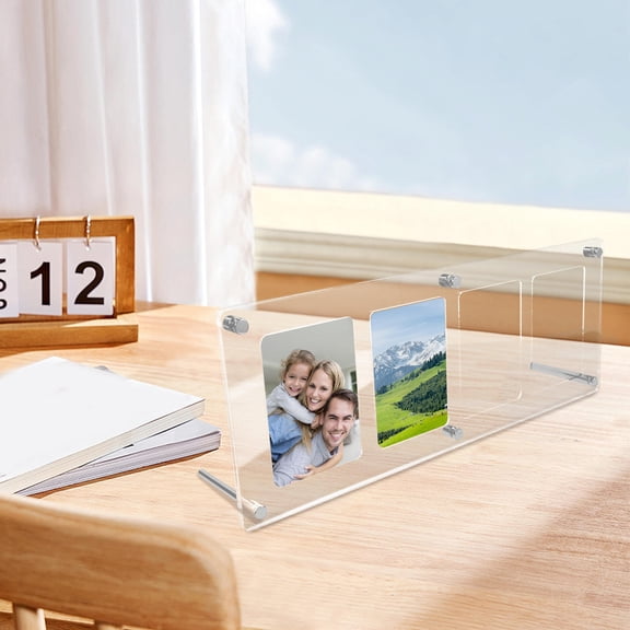 SWETRACE Transparent Acrylic Collage Frame Versatile Photo Display for Decor Secure Slot Structure