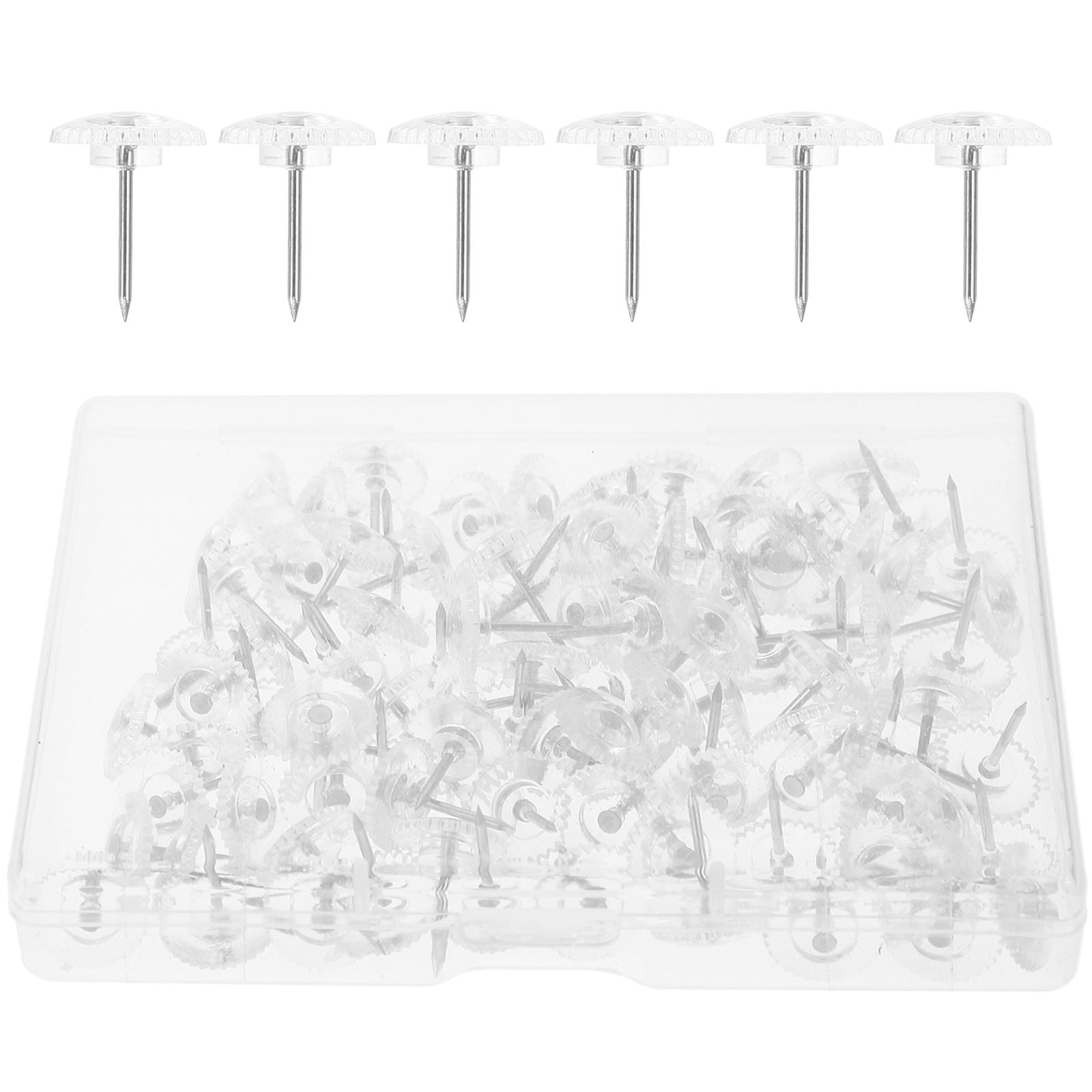 SWETRACE Clear Push Pin 200Pack for Corkboard and Photo Display Gear ...
