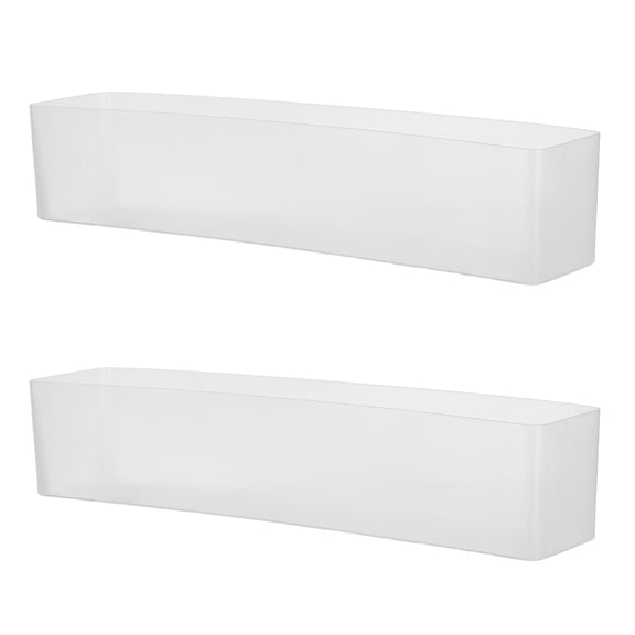 SWETRACE Clear Plastic Shelf Bin, Rectangle Display Box for Storage, Transparent Organizer
