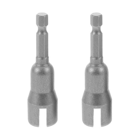 SWETRACE Compact Wing Nut Wrench Plated Silver Metal Hexagonal Design for Car Use 2Pcs