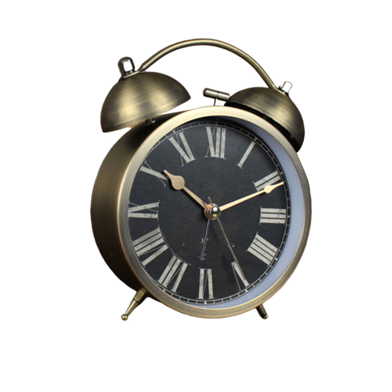 Retro Table Clock Image SWETRACE Retro Metal Desk Clock, Coffee Color Vintage Table Clock ...