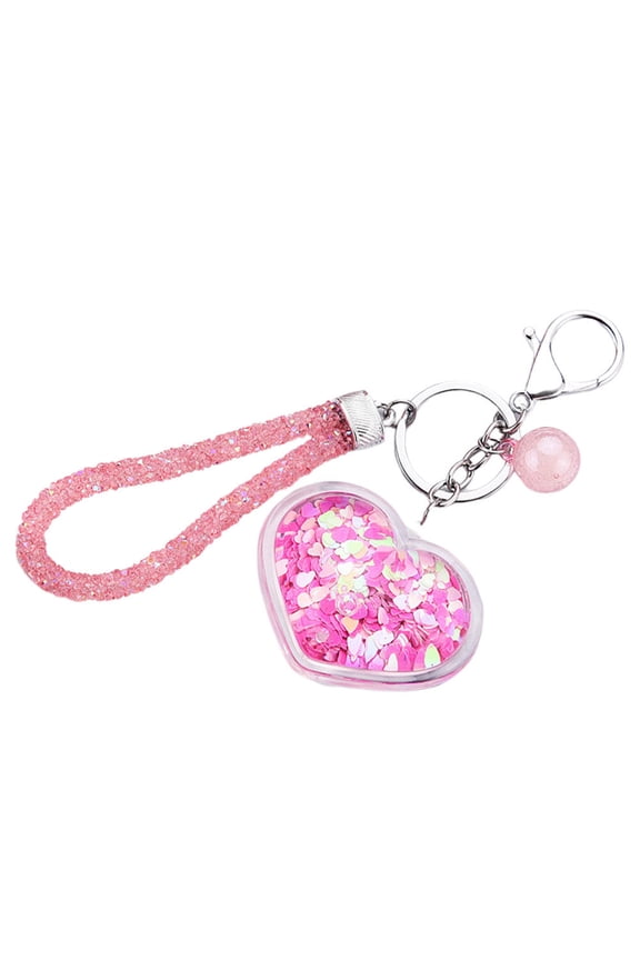 Creative Multi Color Sequins Pendant Keyring for Bags and Key Decoration