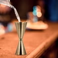 thumbnail image 1 of SWETRACE Cup Shape 1Set Golden Jigger for Bartending with Measurements Home Use, 1 of 8