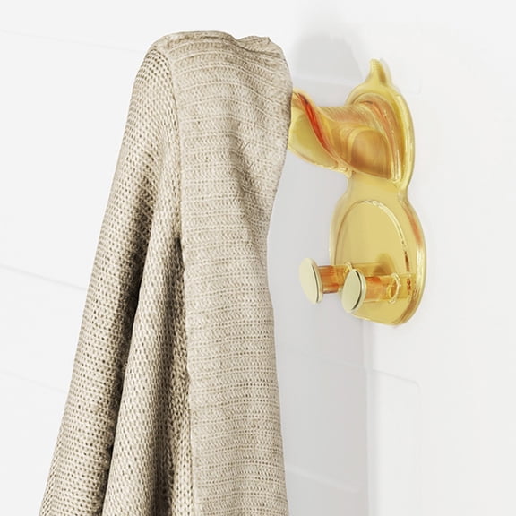 SWETRACE Cute Acrylic Wall Hook for Storage Multifunctional Cartoon Assorted Colors 2pcs