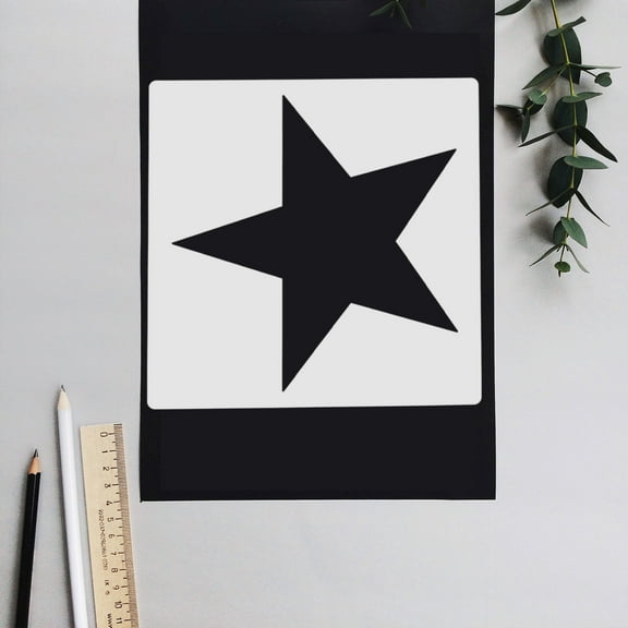 SWETRACE DIY Star Stencil 8Pcs for Painting Activities Reusable Star Templates