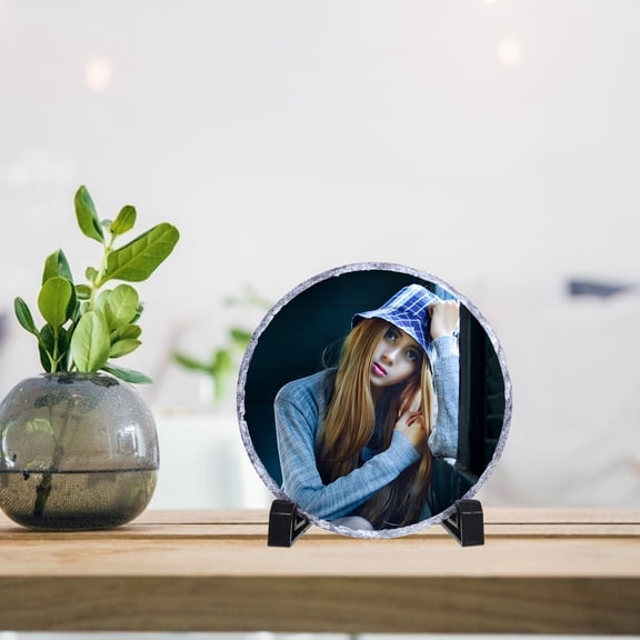 SWETRACE DIY White Sublimation Photo Slate Blank with Coated Surface for Custom Prints
