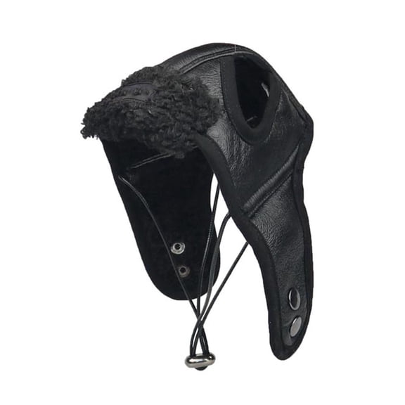 SWETRACE Dog Mom Hat PU Black 1Pcs Simple Design Hat for Pet Owners