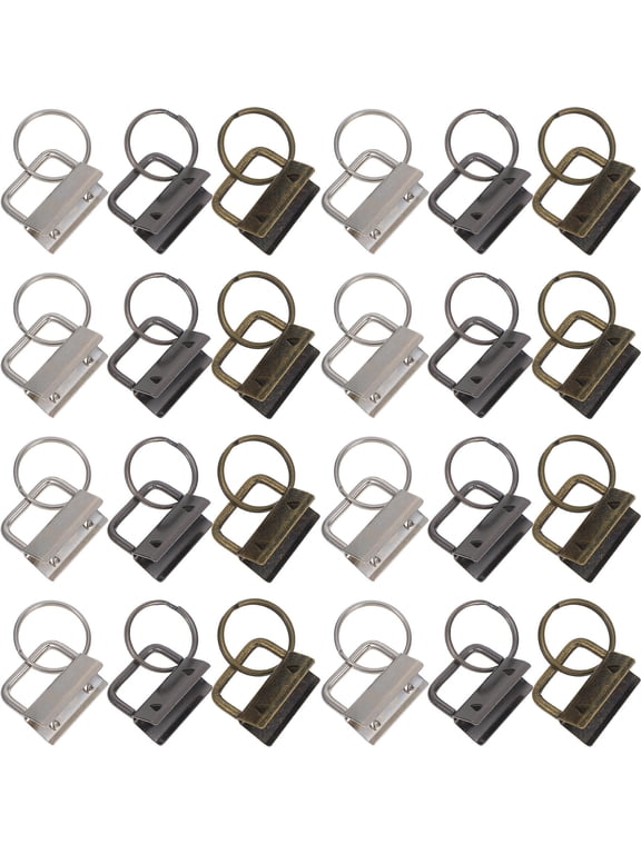 Durable Iron Keychain Fob Hardware for Webbing Crafts 150Pcs
