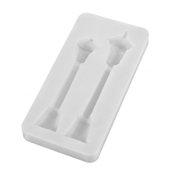 SWETRACE Flexible White Silicone Mold for Christmas Street Lamp Resin Ornaments