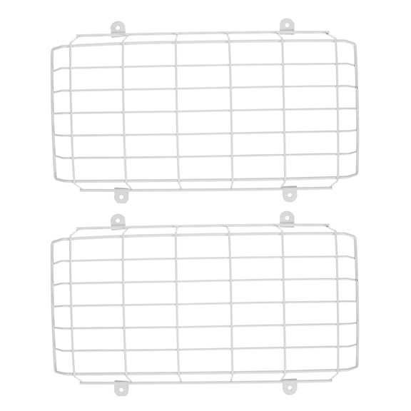 SWETRACE Exit Sign Wire Guard 2Pcs Metal Emergency Light Cover Impact-resistant for Public Places