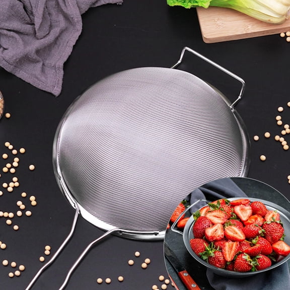 SWETRACE Fine Mesh Strainer 8Inch Multi Functional Drain Basket Metal Strainer For Home Users And Restaurants 1Pack