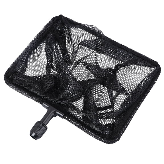 SWETRACE Fishing Net with Telescopic Pole Black Durable Nylon Mesh for Freshwater and Saltwater Use