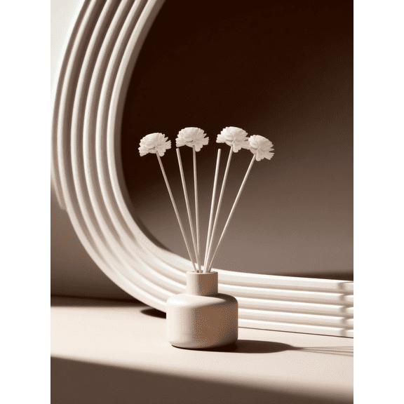 SWETRACE Flower Top Diffuser Sticks, 10 Pcs Rattan Replacement Sticks for Aromatherapy Bottles