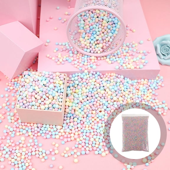 SWETRACE Foam Beads Foam Balls Polystyrene 50g for DIY and Craft Projects