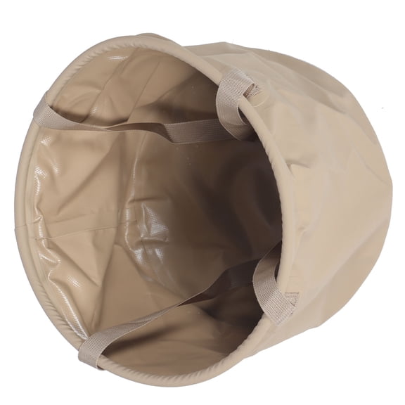 SWETRACE Foldable Water Container Foldable Water Bucket Beige PVC Mesh Cloth 1Set 13X13X10In